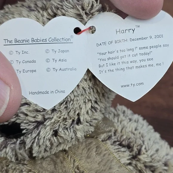 Lot of 5 Ty Plush- Pinky, Tubbo, Nola, Suki & Harry Beanie Babies/Attic Treasure - Picture 9 of 16